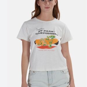 RE/DONE Oasis Classic Short Sleeve T-shirt In Vintage White Sz Small